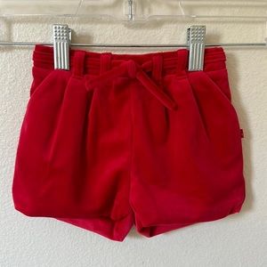 ❤️ Baby Red Bow-Tie Shorts – Size 9 Months